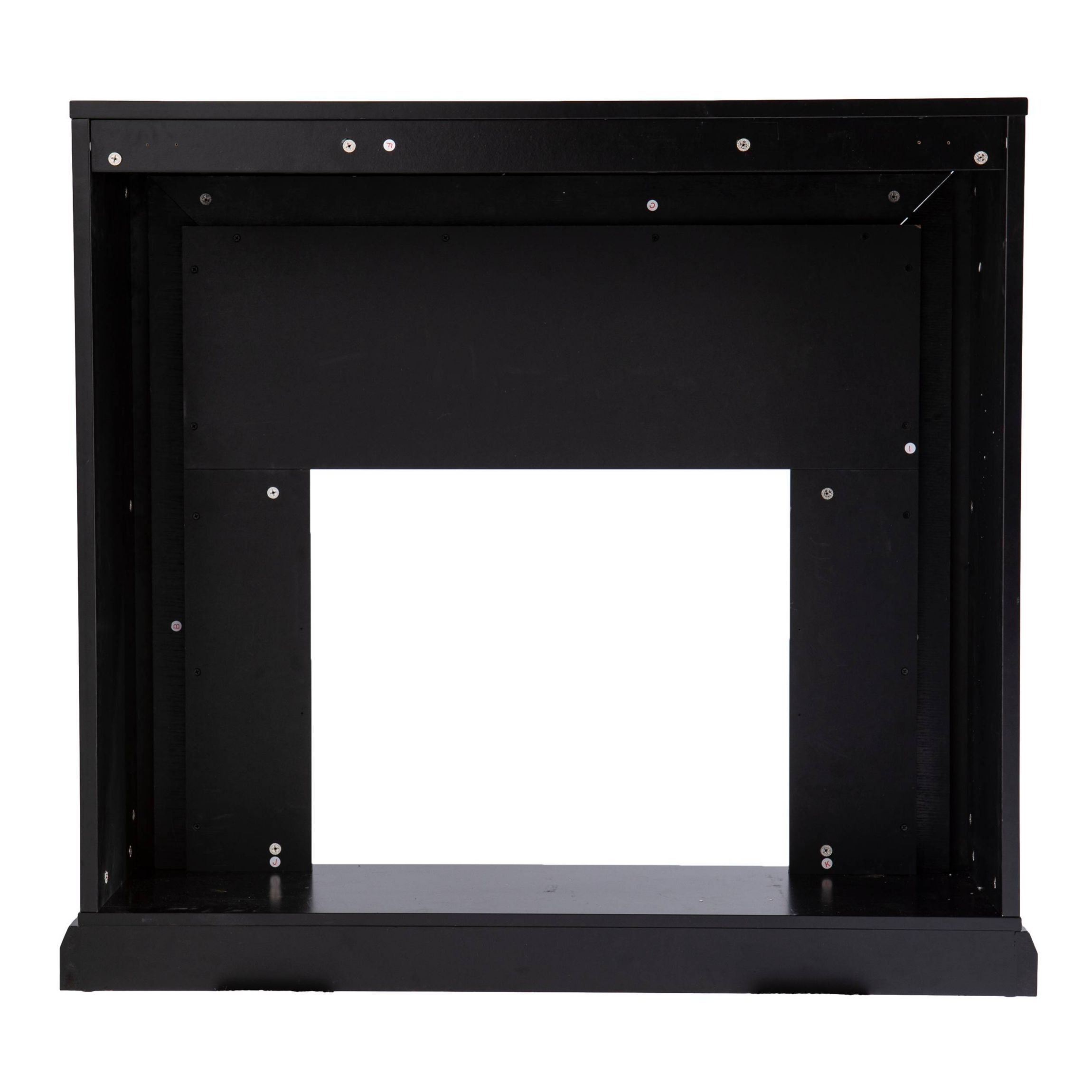 Trandling Mirrored Faux Marble Color Changing Fireplace