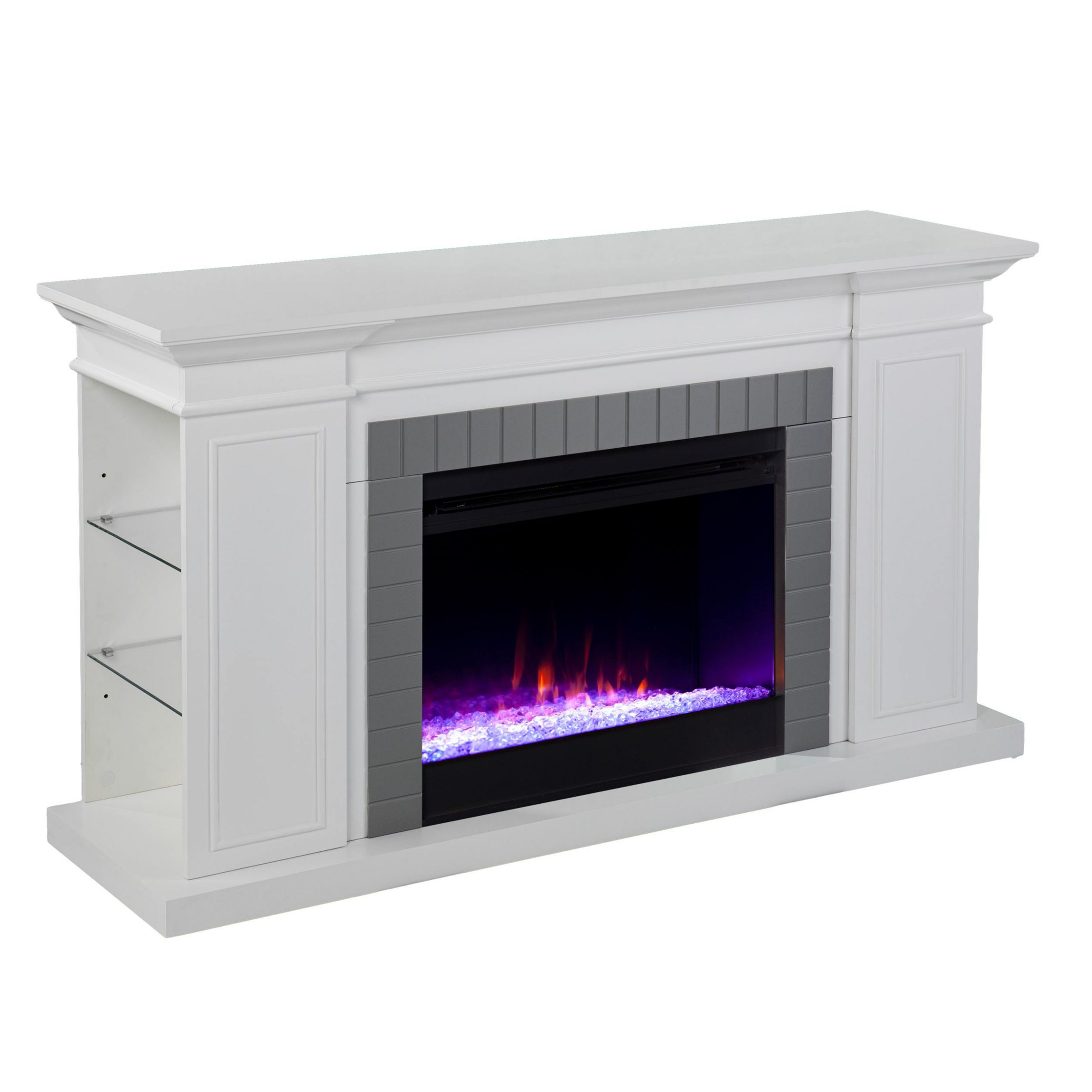 Rylana Bookcase Color Changing Fireplace