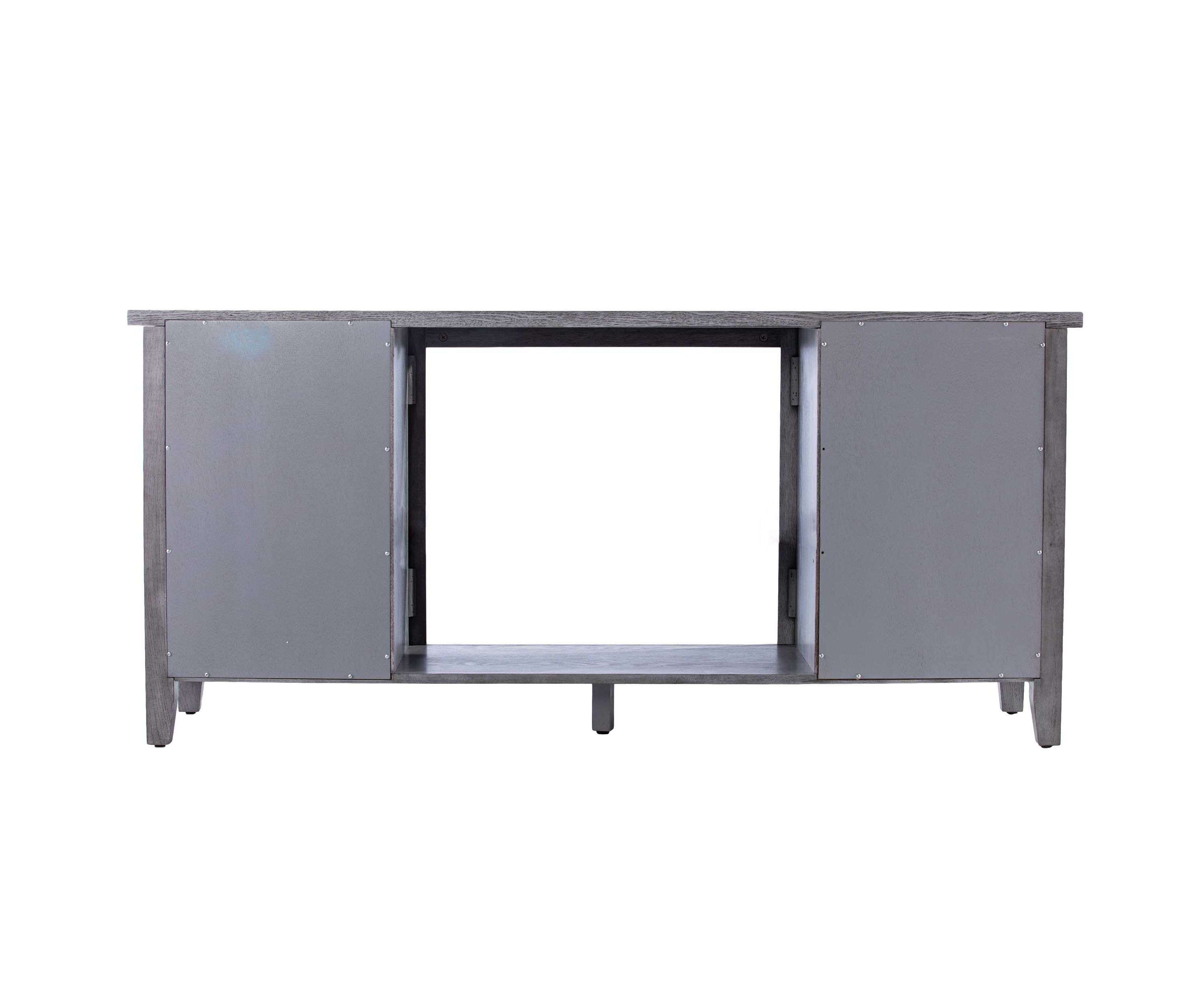 Edderton Color Changing Fireplace w/ Media Storage