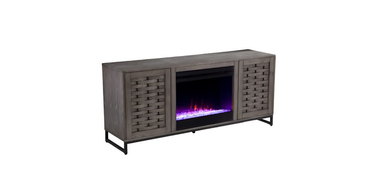 Akehurst Color Changing Fireplace with Media Storage