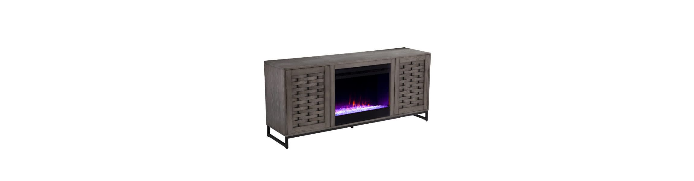 Akehurst Color Changing Fireplace with Media Storage