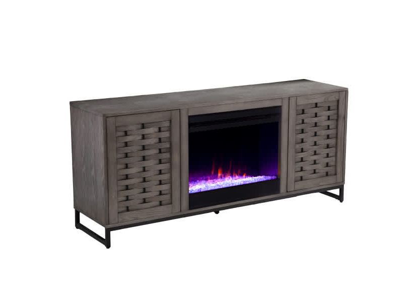 Akehurst Color Changing Fireplace with Media Storage