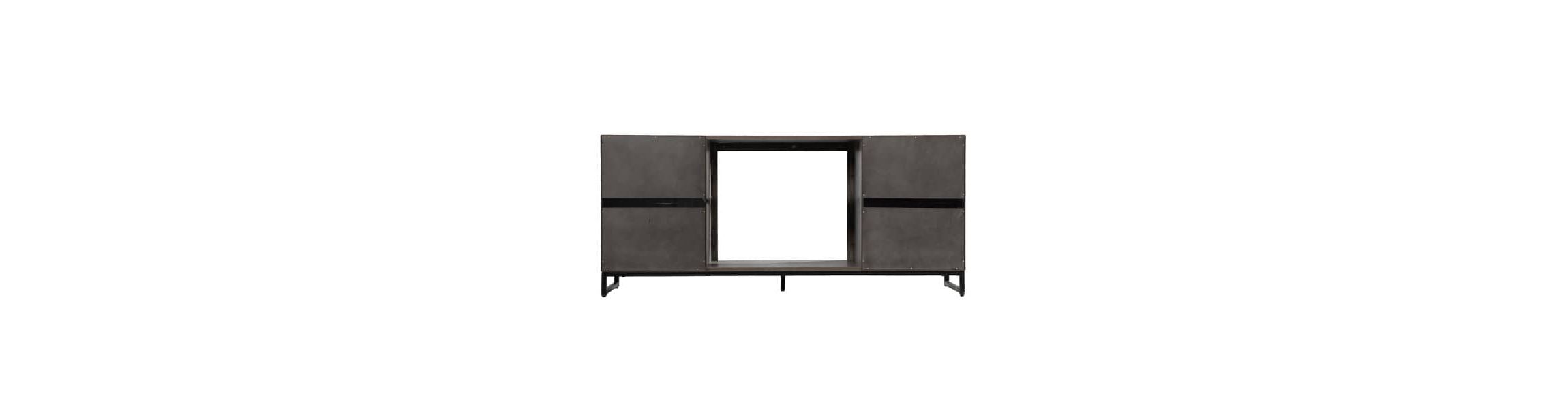 Akehurst Color Changing Fireplace with Media Storage