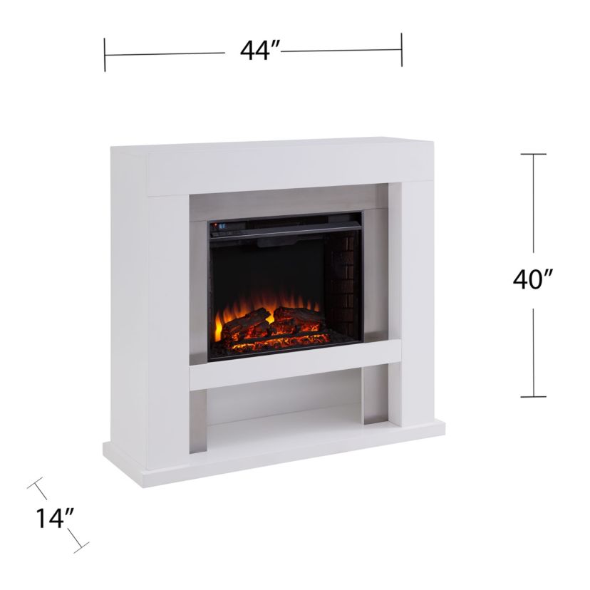 Lirrington Stainless Steel Fireplace