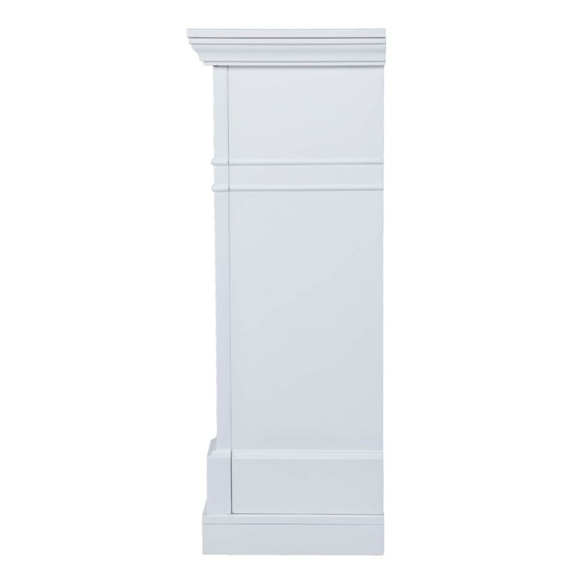 Darvingmore Electric Fireplace w/ Marble Surround