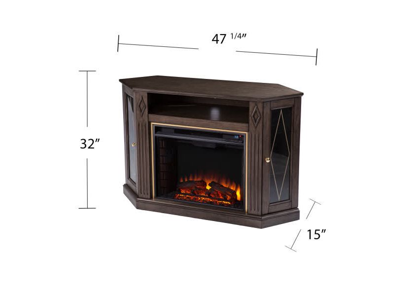 Austindale Electric Fireplace w/ Media Storage