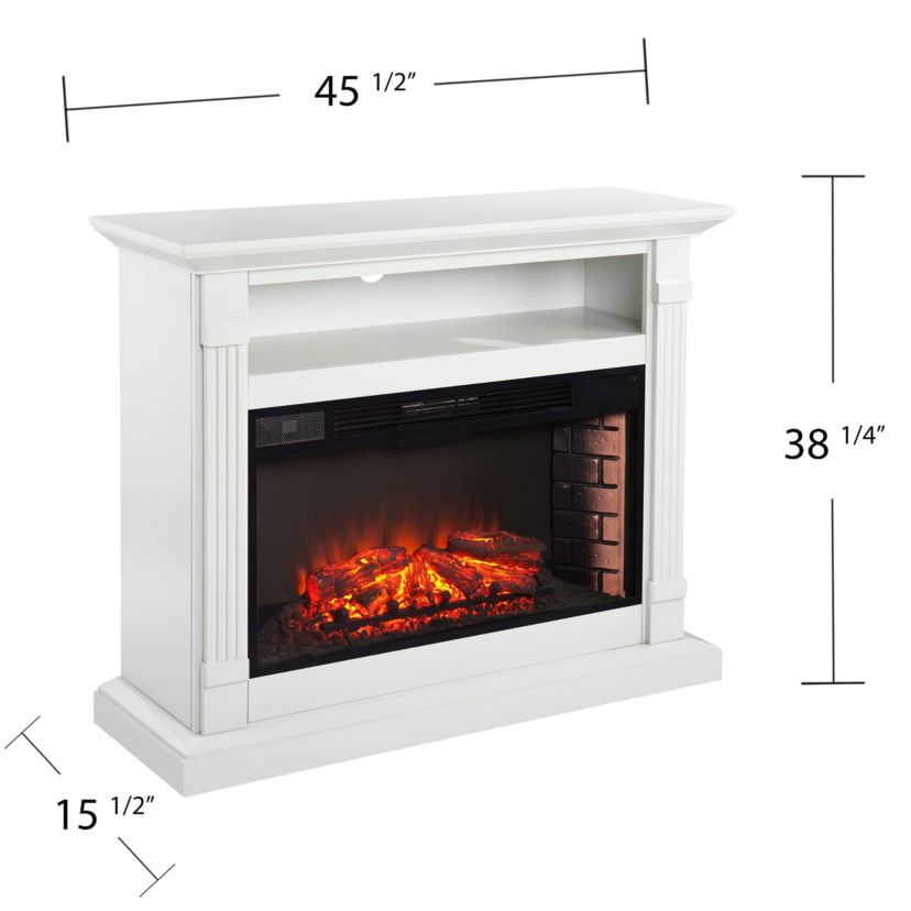 Willarton Widescreen Electric Fireplace w/ Media Storage