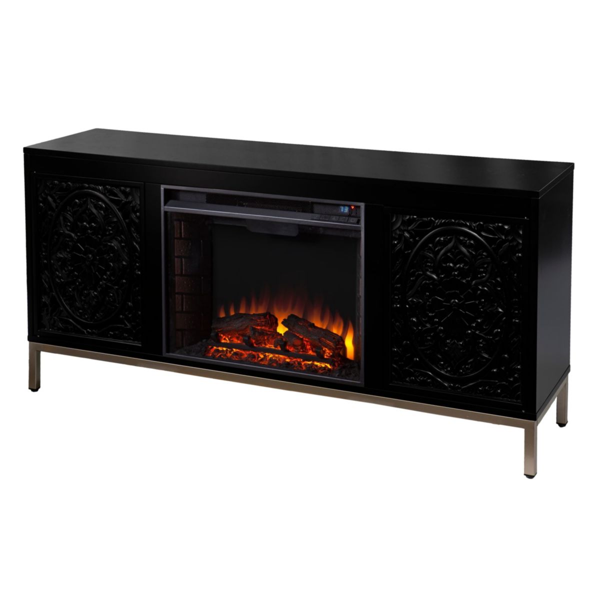 Winsterly Electric Fireplace Console w/ Media Storage