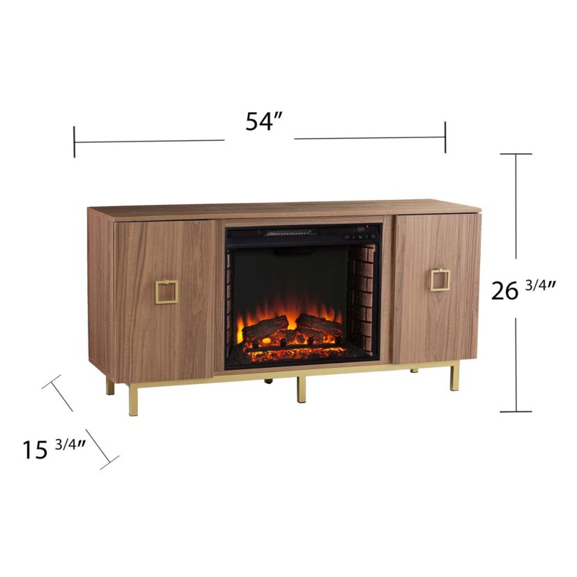 Yorkville Electric Fireplace w/ Media Storage
