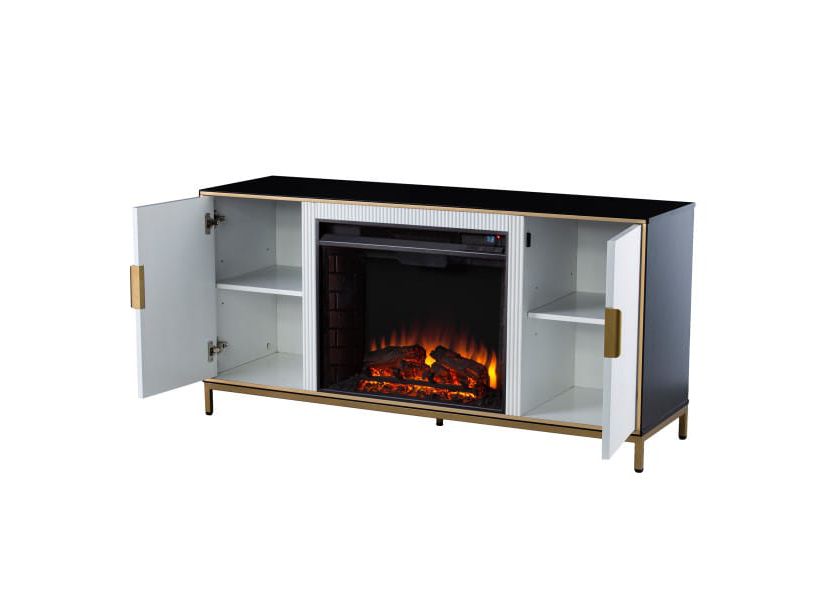 Daltaire Electric Fireplace w/ Media Storage