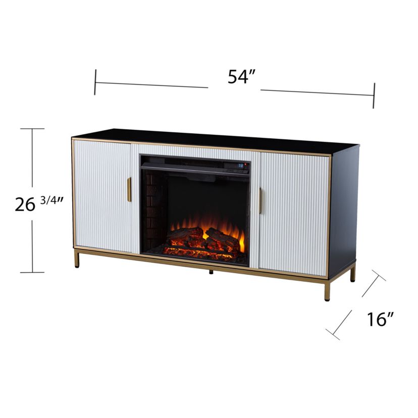Daltaire Electric Fireplace w/ Media Storage
