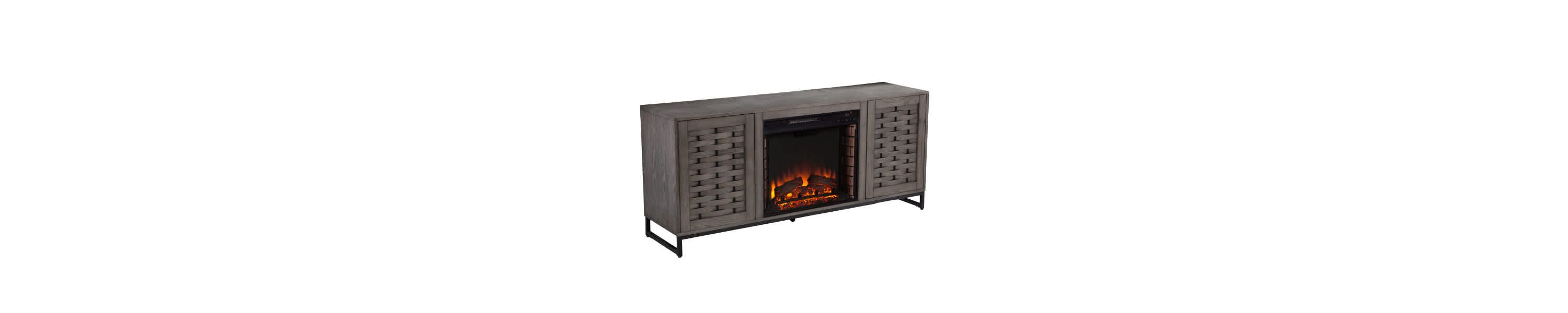 Akehurst Electric Fireplace with Media Storage