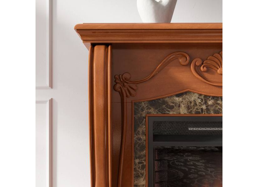 Cardona Electric Fireplace with Faux Marble