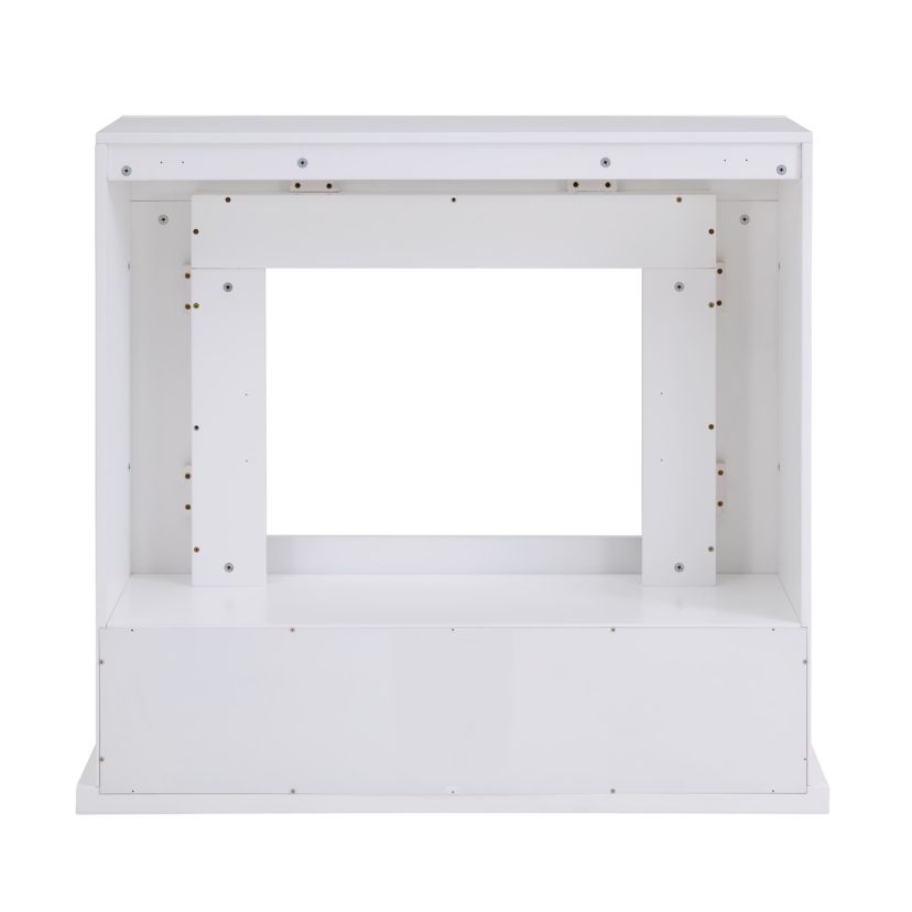 Lirrington Stainless Steel Base Electric Fireplace