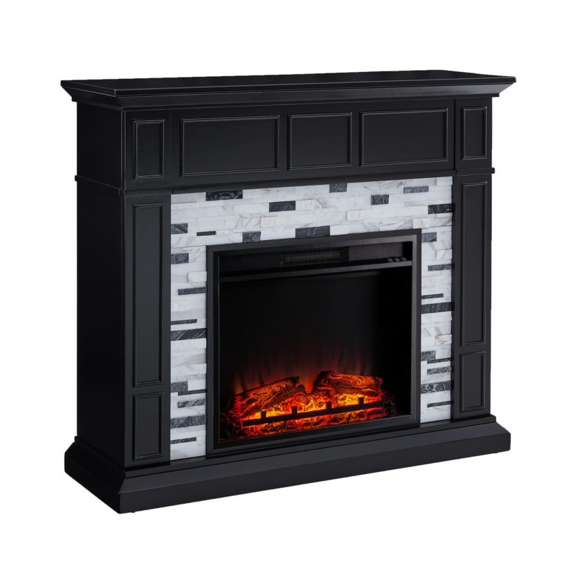Drovling Marble Base Electric Fireplace