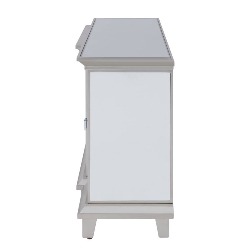 Toppington Mirrored Touch Screen Electric Fireplace