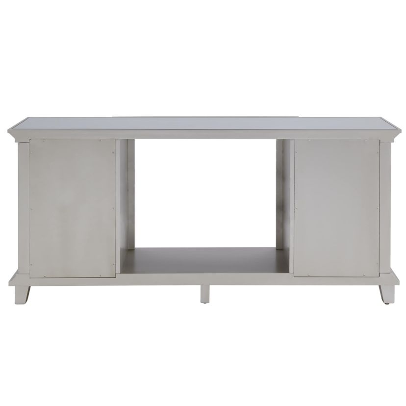 Toppington Mirrored Touch Screen Electric Fireplace