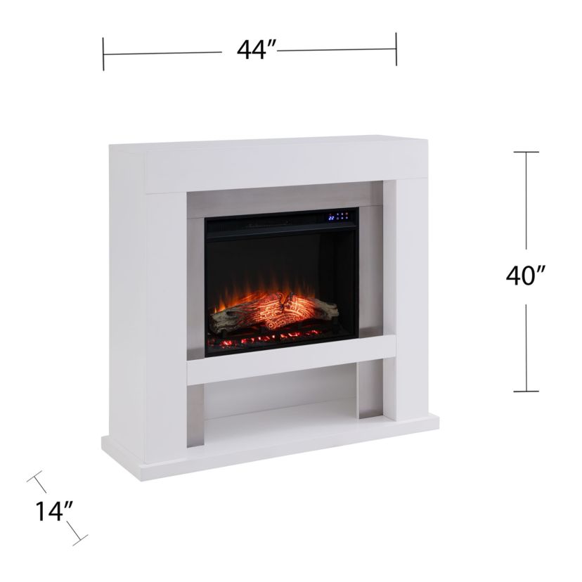 Lirrington Stainless Steel Touch Screen Electric Fireplace