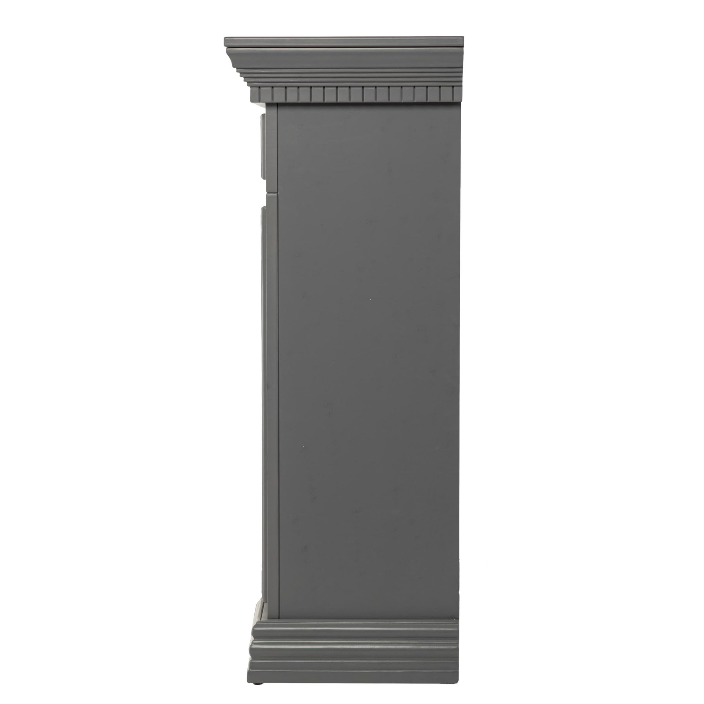 Dakesbury Faux Stone Electric Fireplace w/ Touch Screen Control Panel