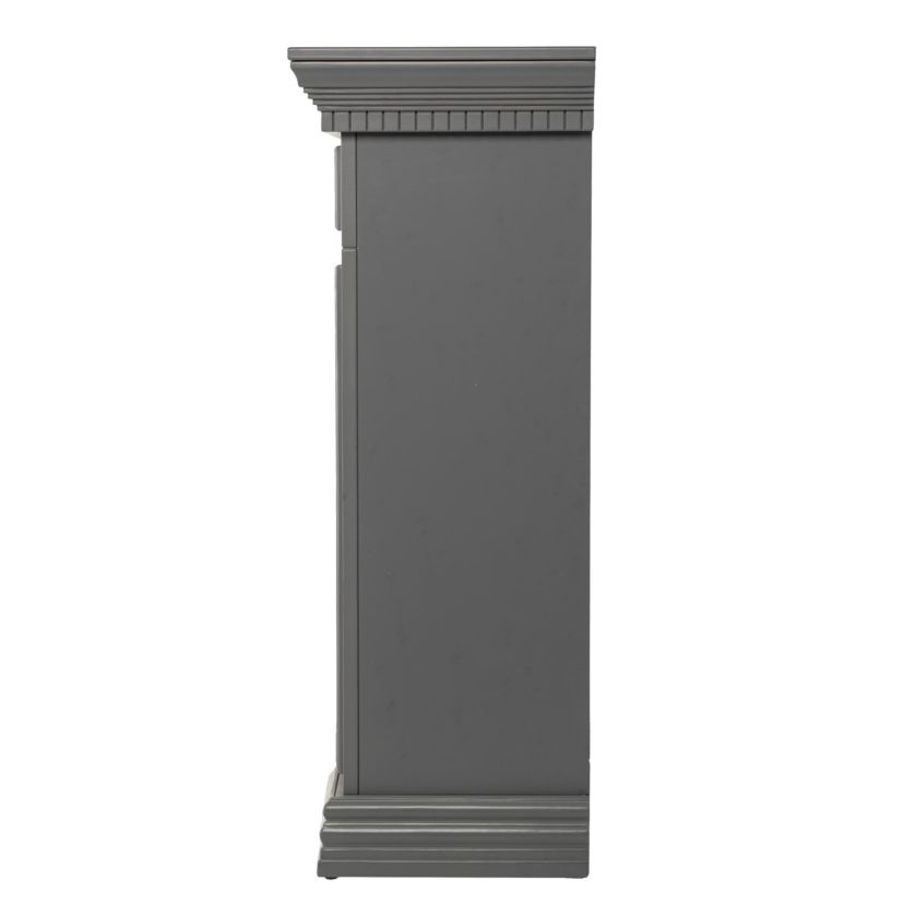 Dakesbury Faux Stone Electric Fireplace w/ Touch Screen Control Panel
