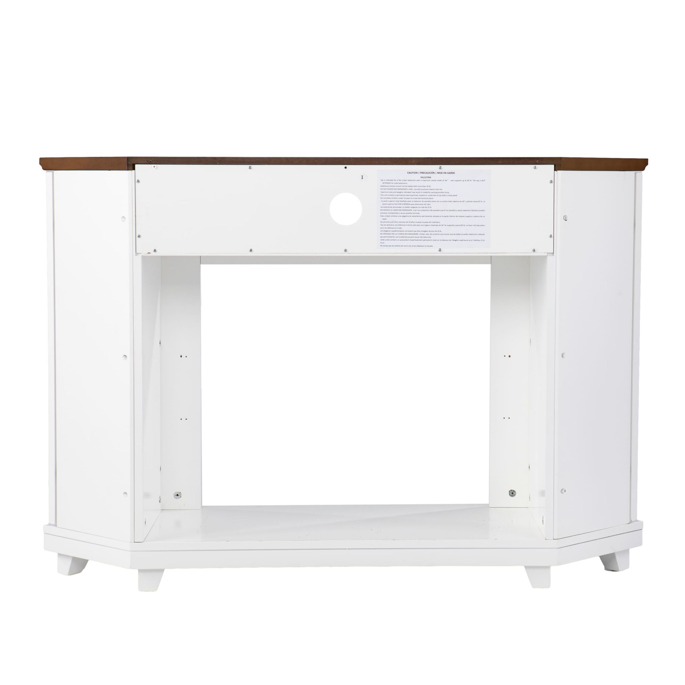 Dilvon Touch Screen Electric Media Fireplace w/ Storage