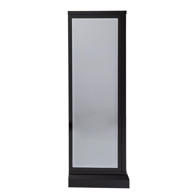 Trandling Mirrored Touch Screen Fireplace w/ Faux Marble
