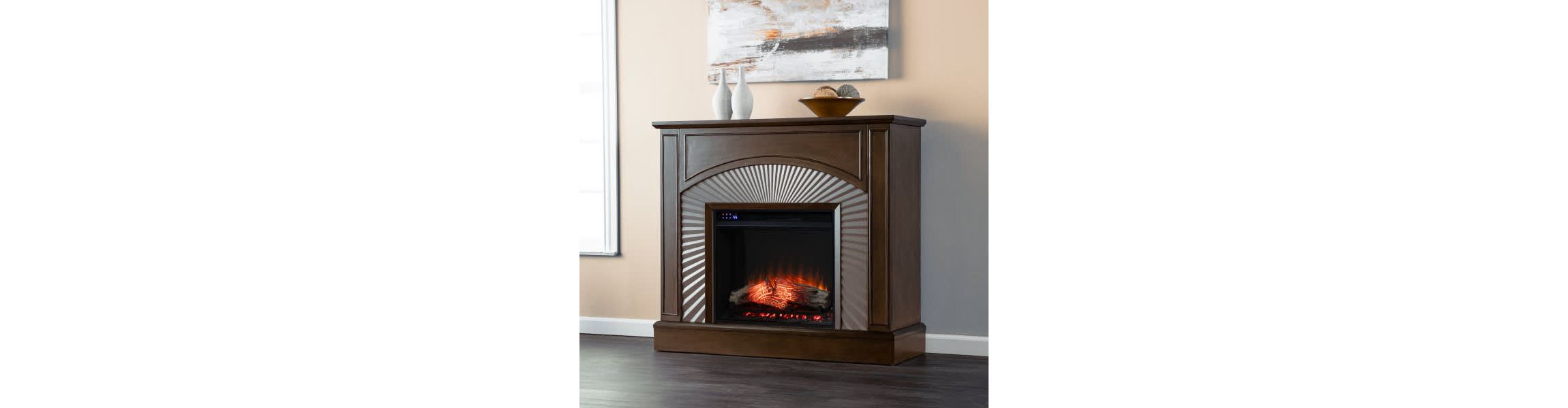 Billingsdon Freestanding Touch Screen Electric Fireplace