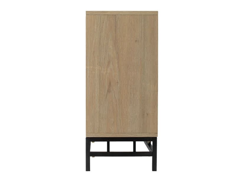 Hollesborne Touch Screen Electric Fireplace w/ Media Storage - Natural