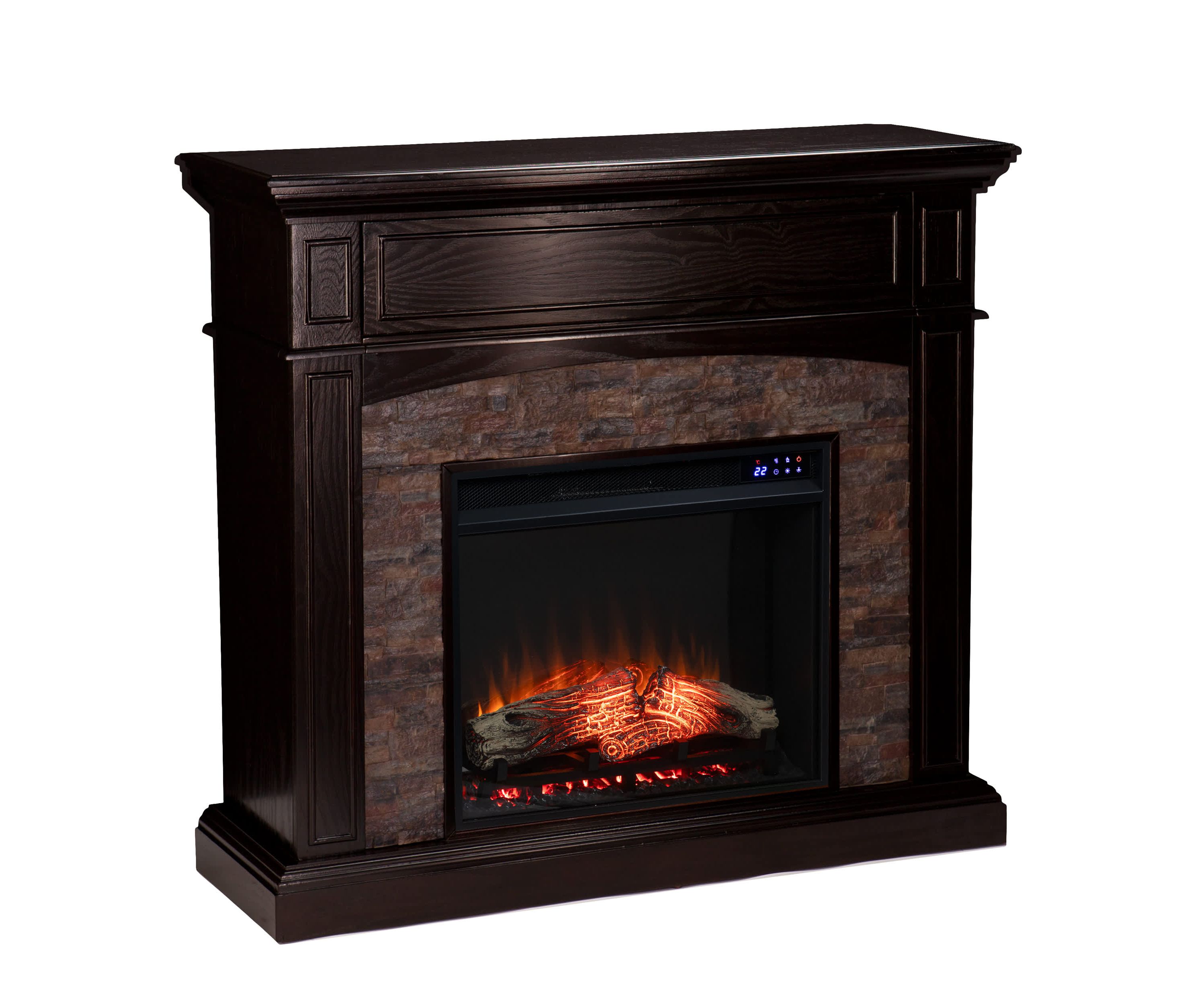 Grantham Convertible Touch Screen Electric Fireplace