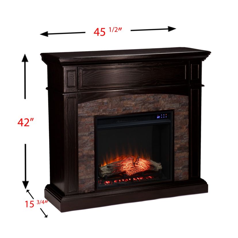 Grantham Convertible Touch Screen Electric Fireplace