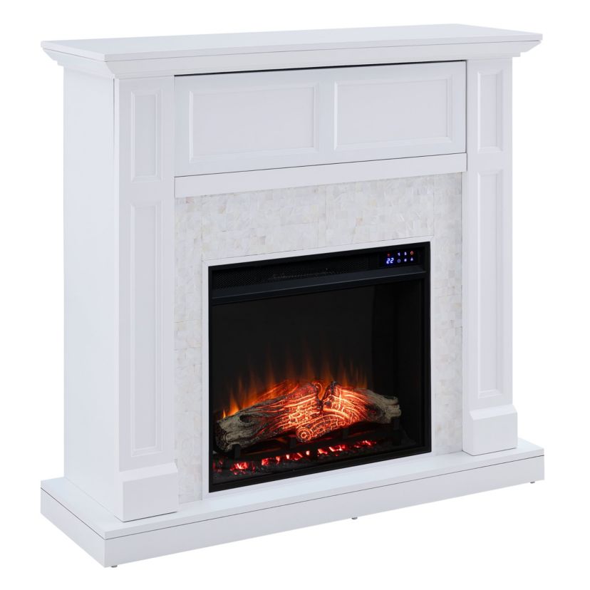 Nobleman Tiled Touch Screen Electric Media Fireplace