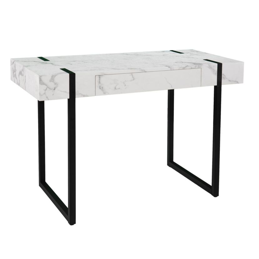 Rangley Modern Faux Marble Desk