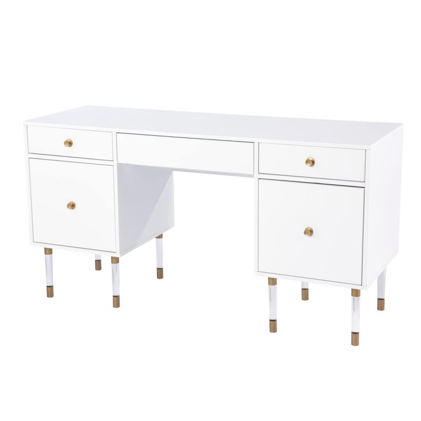Holly & Martin Helston White Writing Desk