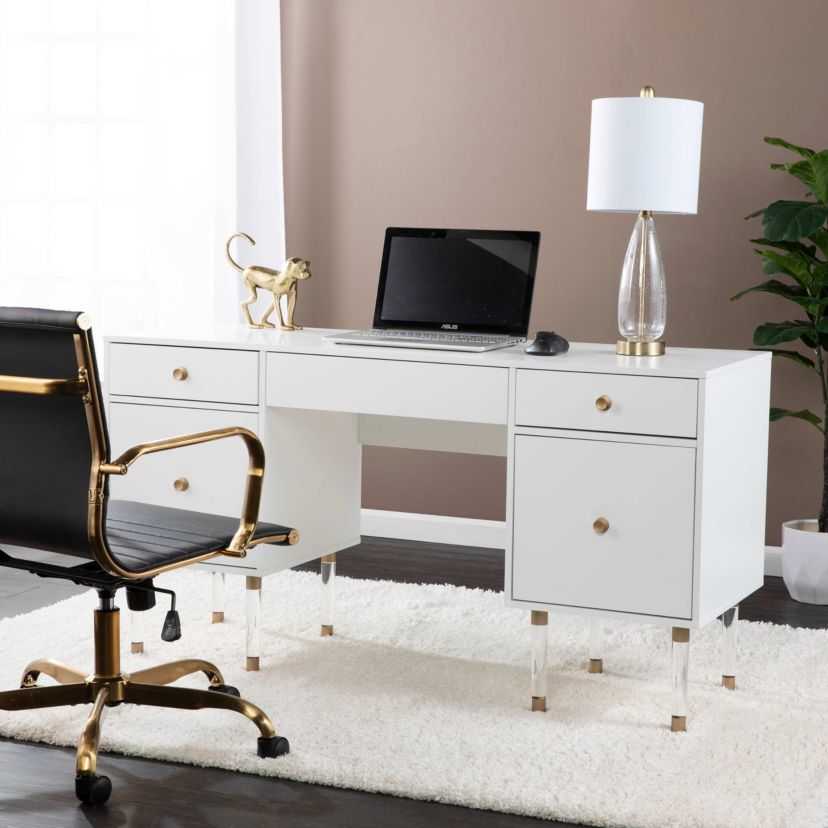 Holly & Martin Helston White Writing Desk