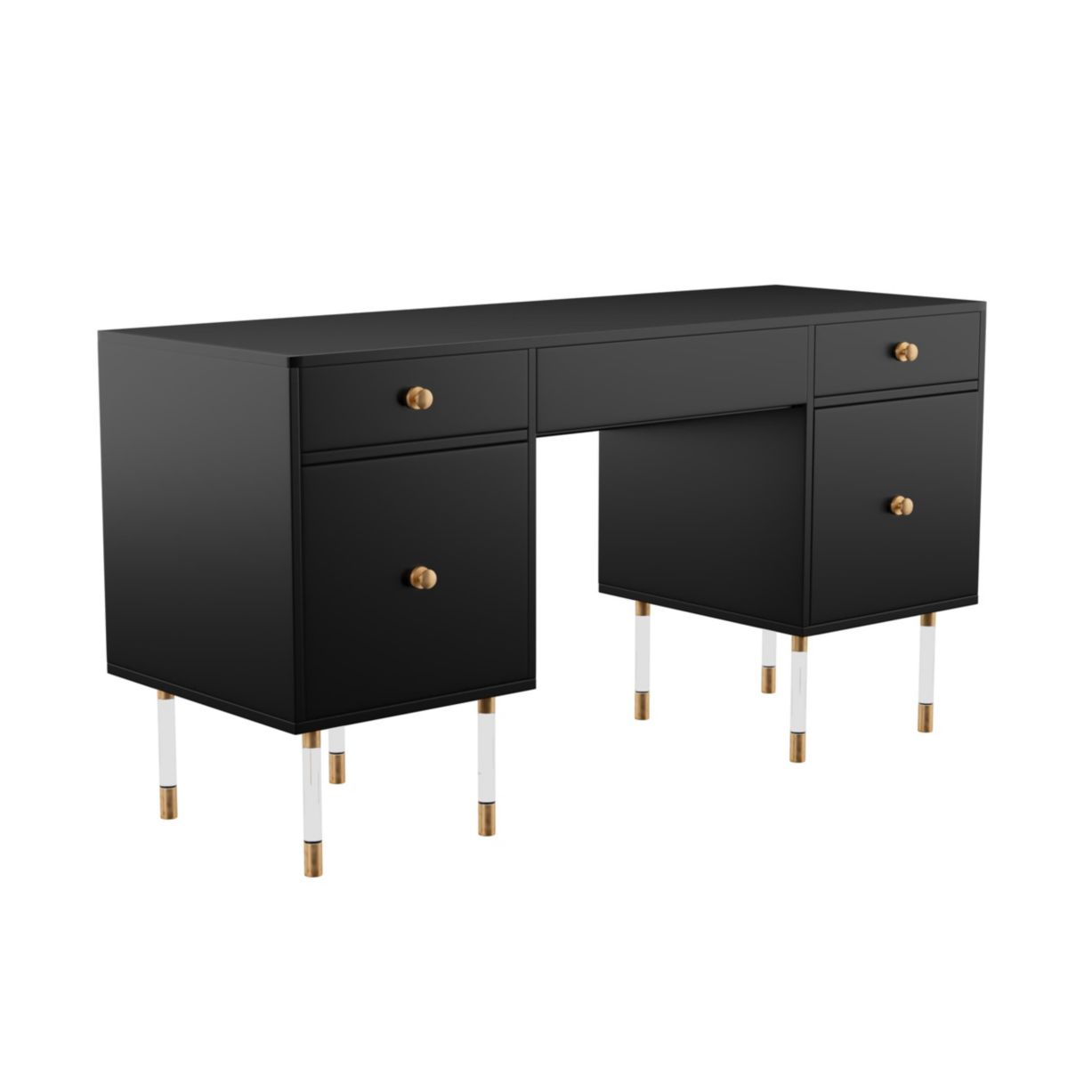 Holly & Martin Helston Black Writing Desk