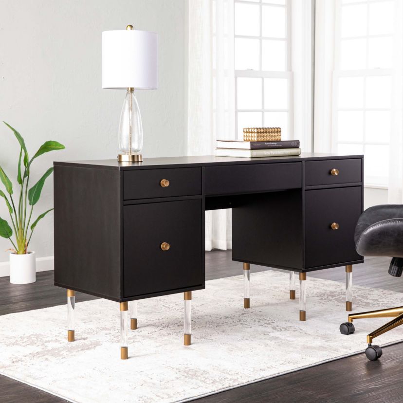 Holly & Martin Helston Black Writing Desk