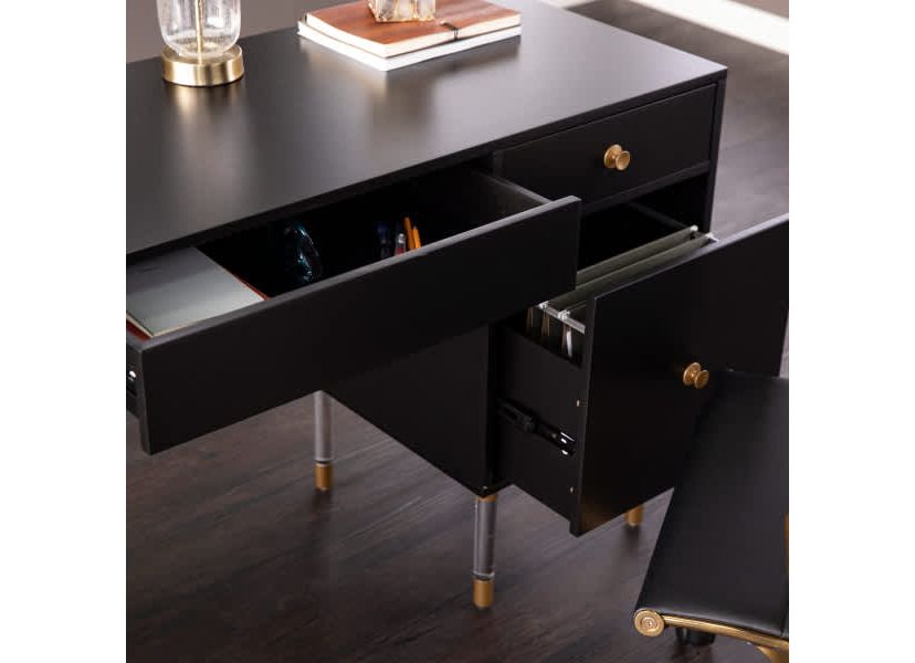 Holly & Martin Helston Black Writing Desk