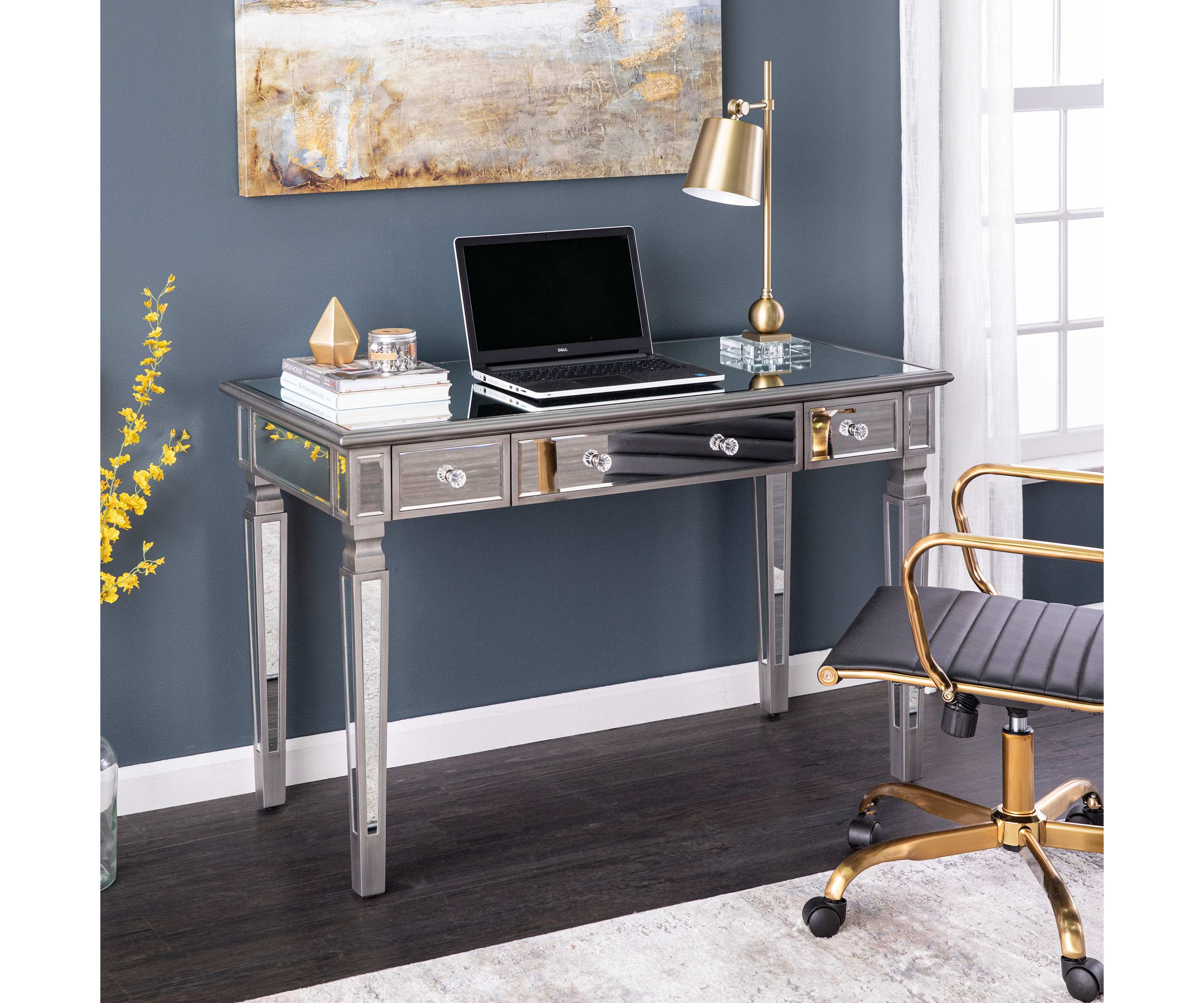 Wedlyn Mirrored Writing Desk