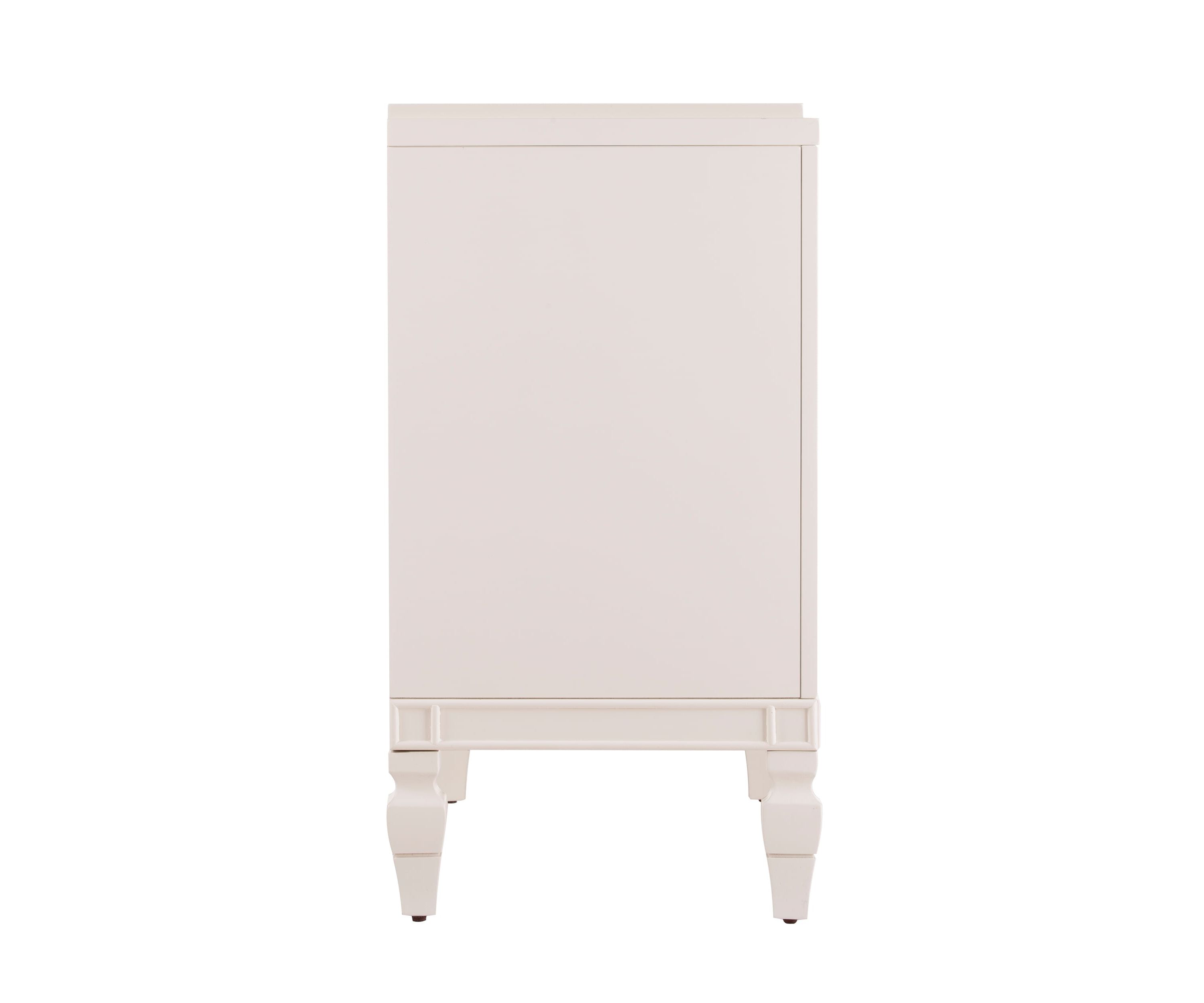 Tropman Antique White Low-Profile Accent Cabinet