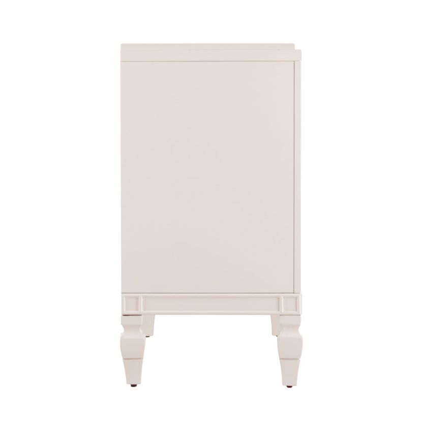 Tropman Antique White Low-Profile Accent Cabinet