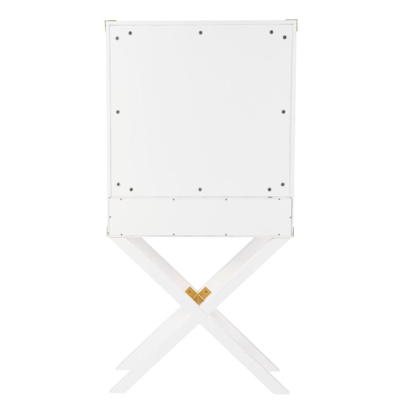 Campaign Tall Bar Cabinet w/ Storage