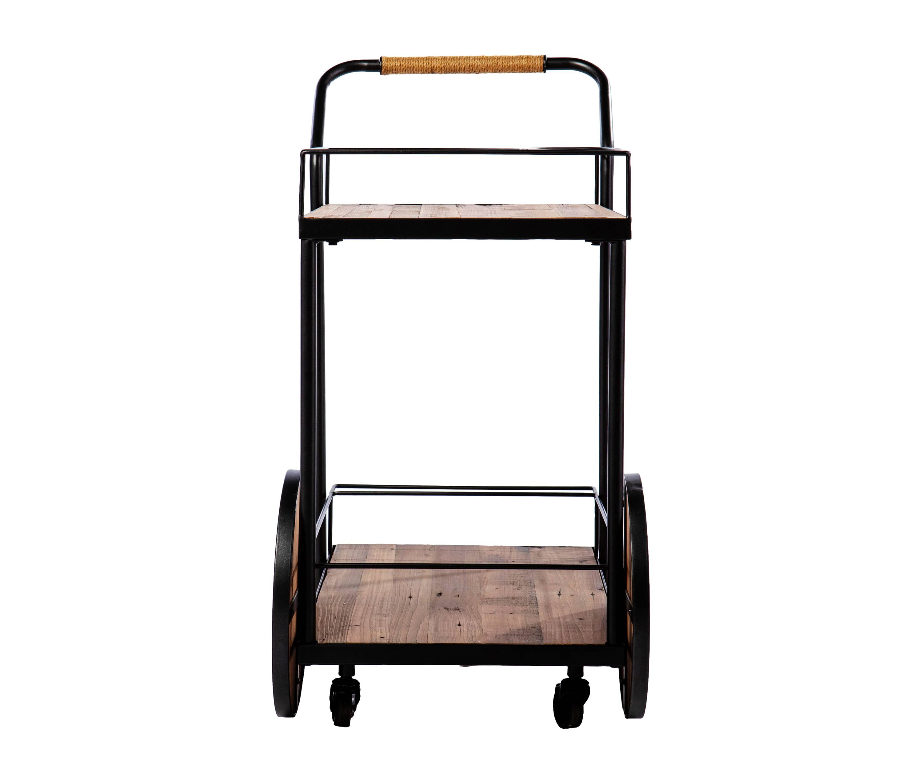 Pemton Reclaimed Wood Bar Cart