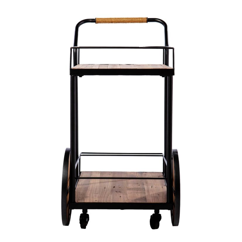 Pemton Reclaimed Wood Bar Cart