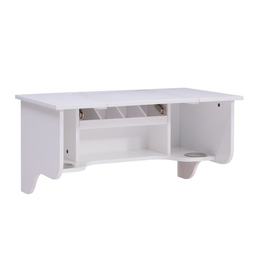Wall Mount Ledge w/ Vanity Mirror