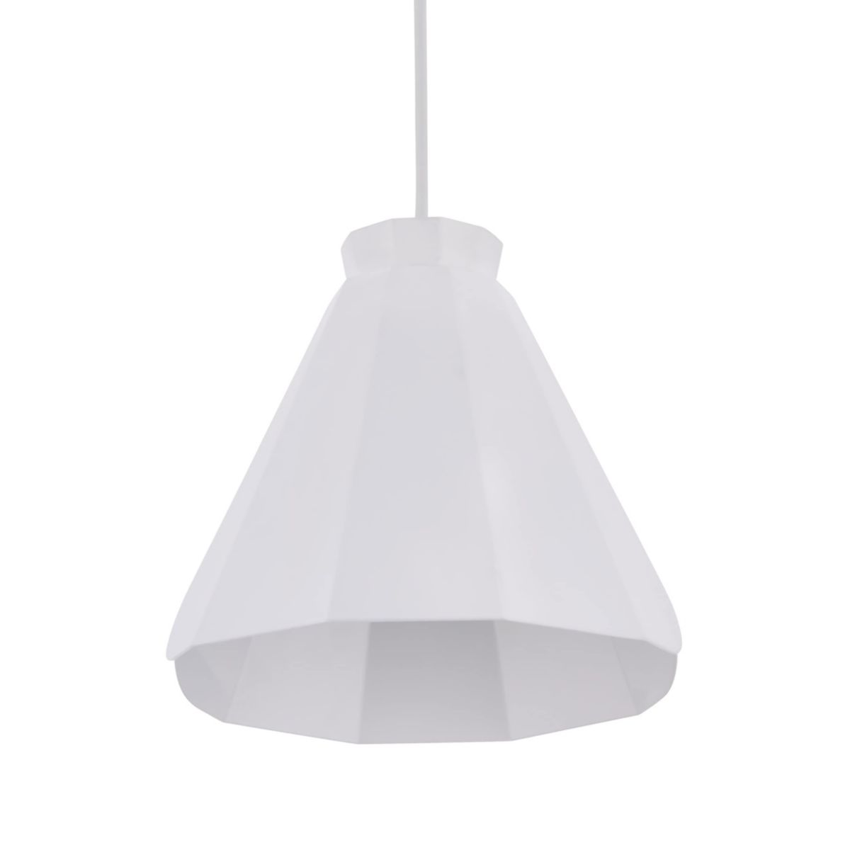 Millie White Midcentury Modern Pendant Lamp