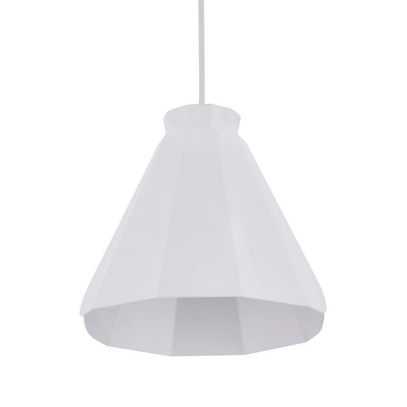 Millie White Midcentury Modern Pendant Lamp