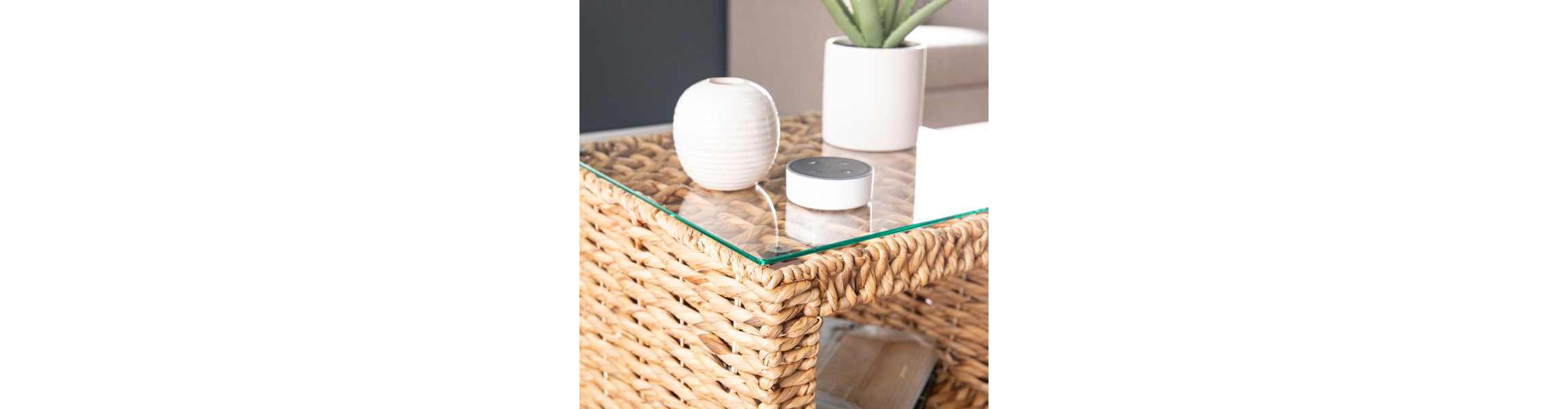 Pallston Water Hyacinth Accent Table