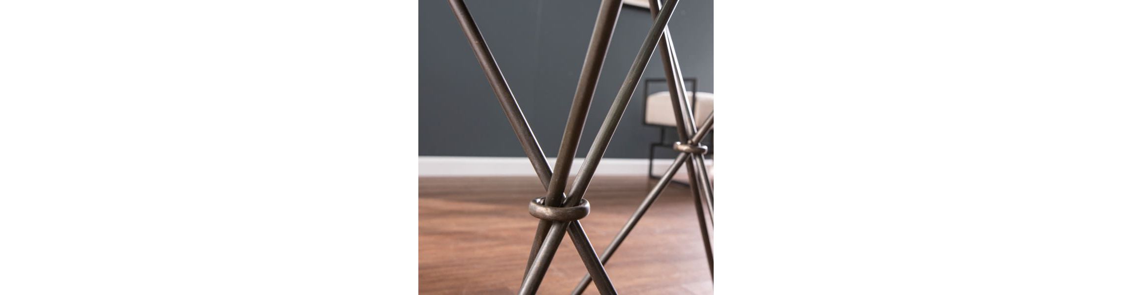 Crellon Glass-Top Accent Tables – 2 Piece Set