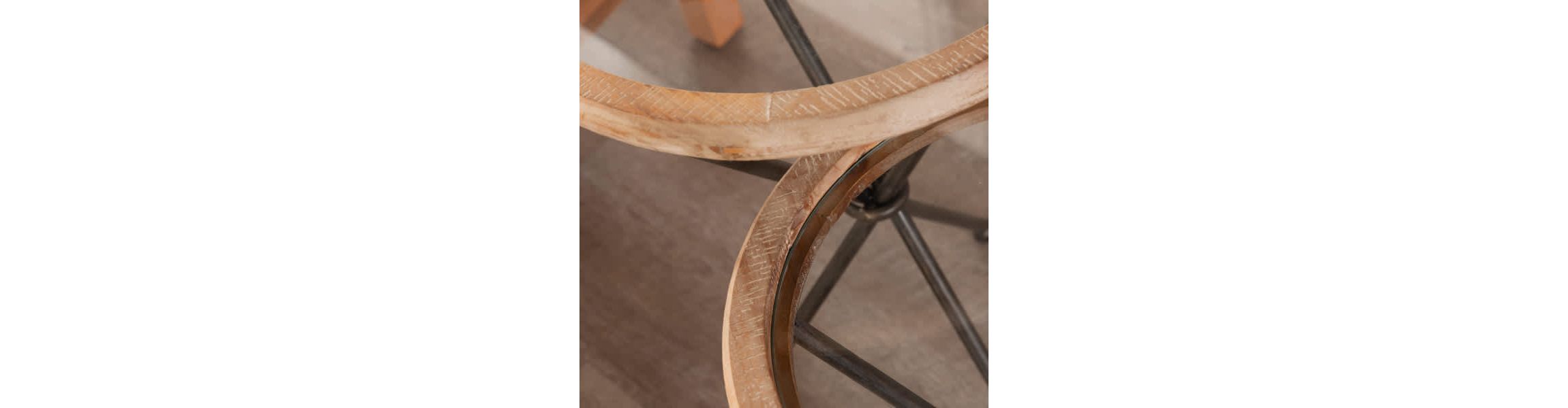 Crellon Glass-Top Accent Tables – 2 Piece Set