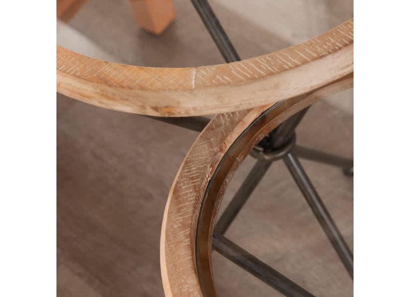 Crellon Glass-Top Accent Tables – 2 Piece Set